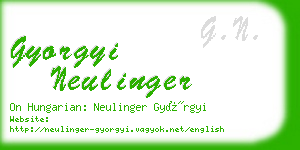 gyorgyi neulinger business card